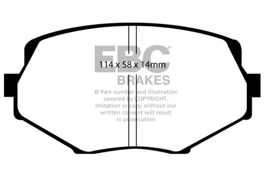 EBC 94-01 Mazda Miata MX-5 Bluestuff Front Brake Pads