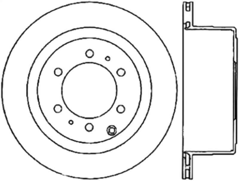 StopTech Slotted Cryo Sport Brake Rotor 93-97 Toyota Land Cruiser Right Rear