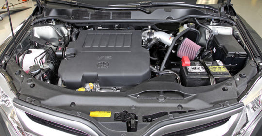 K&amp;N 07-10 Toyota Camry V6-3.5L Silver Typhoon Short Ram Intake