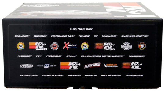 K&amp;N Custom Round Filter 5-1/8in FLG / 11in Dia / 4-3/4in H w/VENT