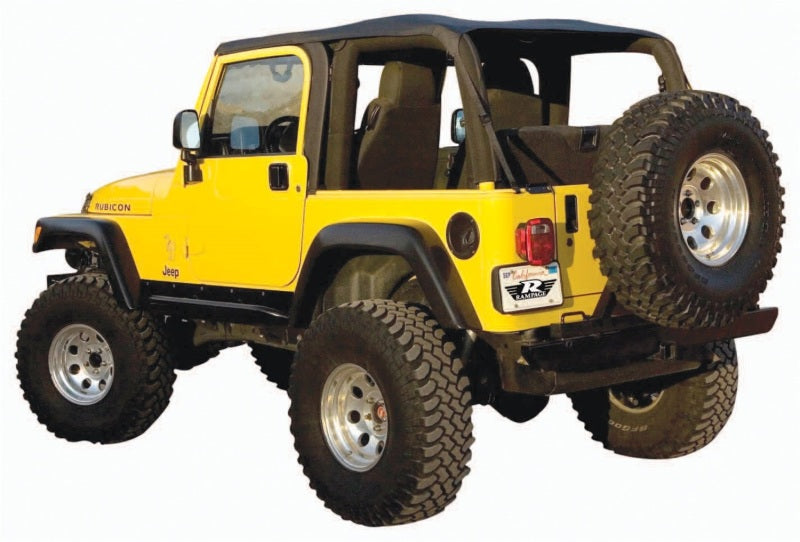 Rampage 1997-2006 Jeep Wrangler(TJ) Excludes LJ Unlimited Frameless Soft Top Kit - Black Diamond