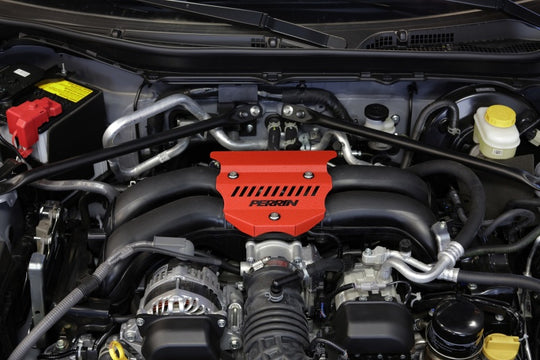 Perrin 2022+ Subaru BRZ / Toyota GR86 Engine Cover - Red Wrinkle