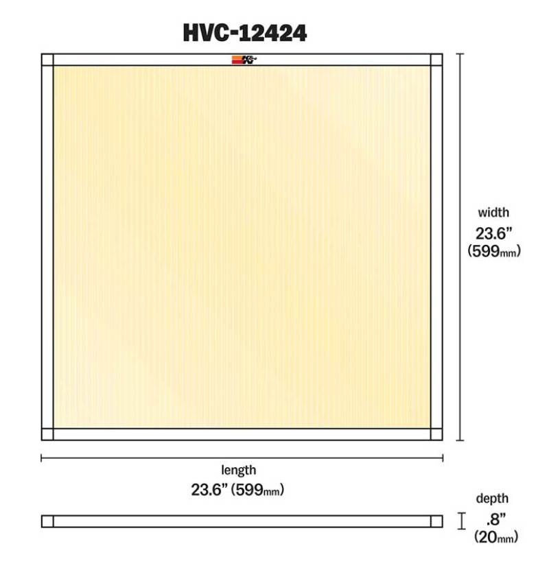 K&N HVAC Filter - 24 x 24 x 1