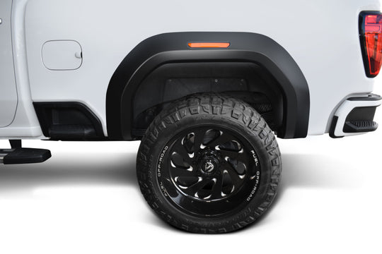 Bushwacker 20-21 GMC Sierra 2500HD Extend-A-Fender Style Flares Front 4pc - Black