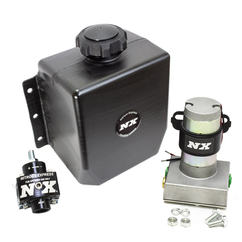 Nitrous Express Stand Alone Fuel Enrichment System w/External Fuel Pump/Fuel Regulator/3qt Tank