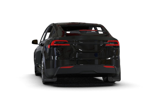 Rally Armor 22-24 Tesla Model X Black UR Mud Flap w/Dark Grey Logo