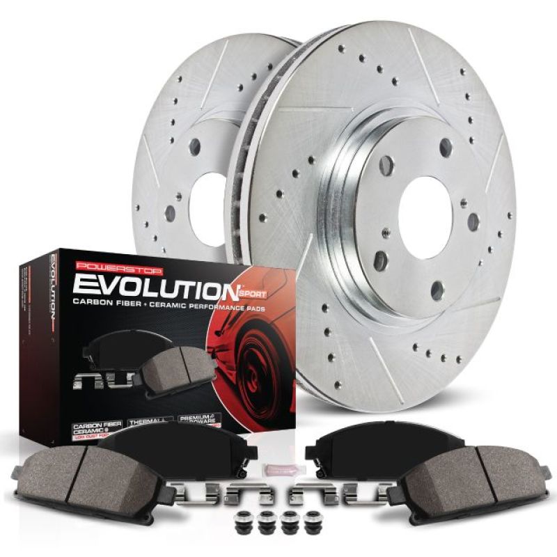 Power Stop 05-10 Chrysler 300 Front Z23 Evolution Sport Brake Kit