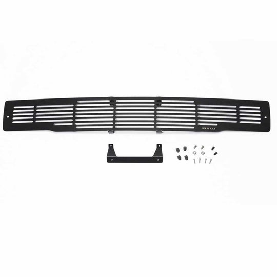 Putco 15-17 Ford F-150 - Stainless Steel Black Bar Design Bumper Grille Inserts