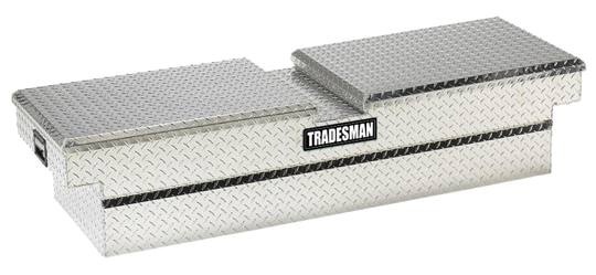 Tradesman Aluminum Economy Cross Bed Truck Tool Box (70in./Side Opening) - Brite