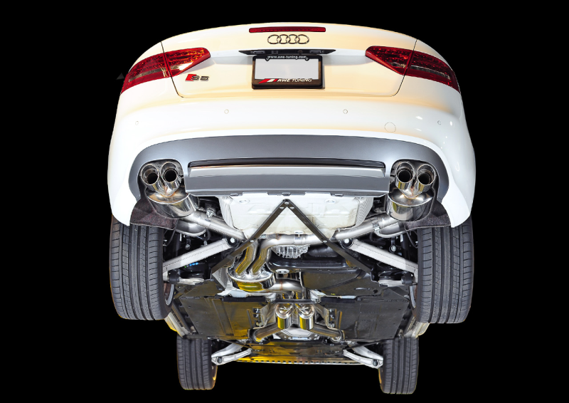 AWE Tuning B8 / B8.5 S5 Cabrio Touring Edition Exhaust - Resonated - Diamond Black Tips