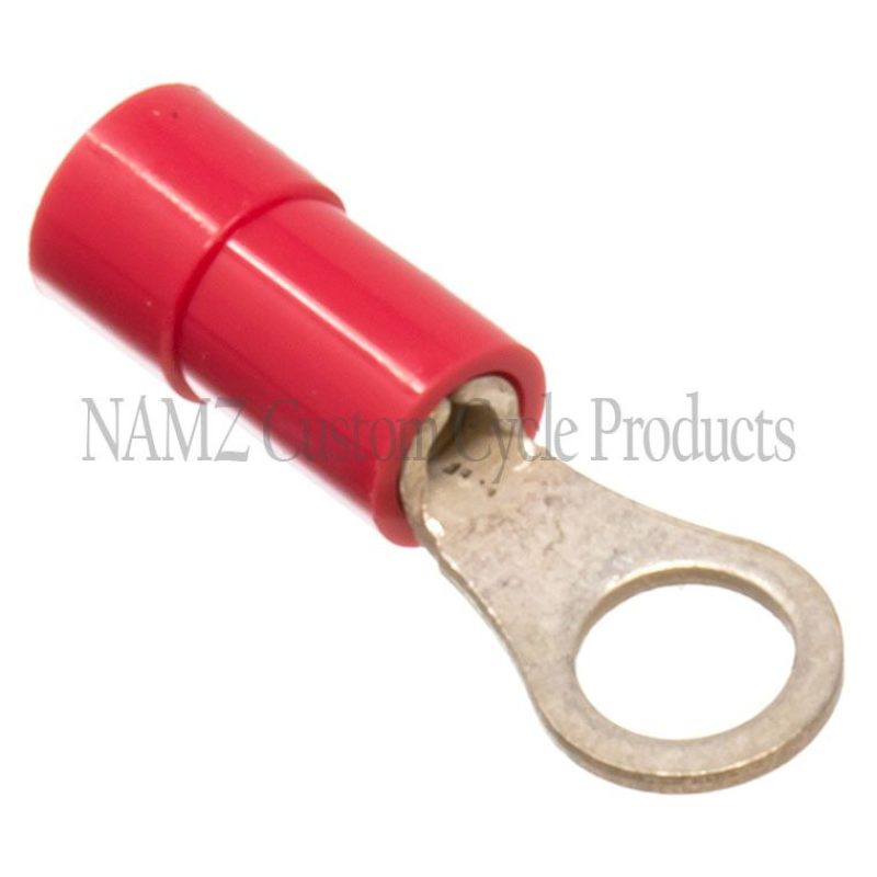 NAMZ PVC Ring Terminals No. 8 / 22-18g (25 Pack)