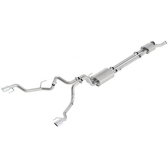 Ford Racing 2017 F150 Raptor 3.5L Sport Cat-Back Exhaust System Dual Rear Exit w/ Chrome Tips