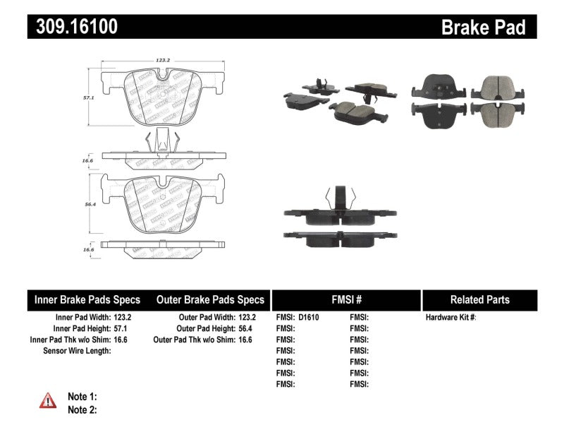 StopTech Performance Brake Pads