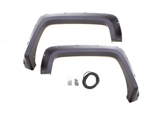 Lund 07-13 Toyota Tundra RX-Rivet Style Smooth Elite Series Fender Flares - Black (2 Pc.)