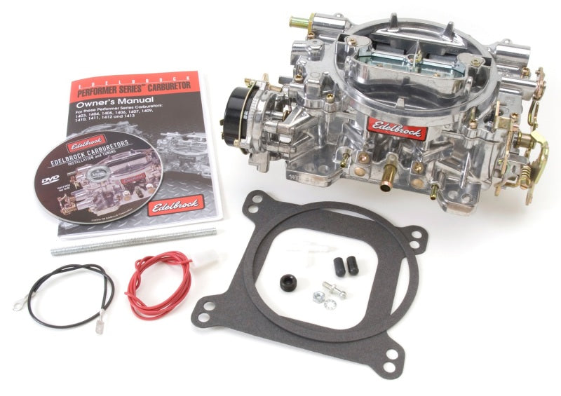 Edelbrock Carburetor Performer Series 4-Barrel 500 CFM Electric Choke Satin Finish