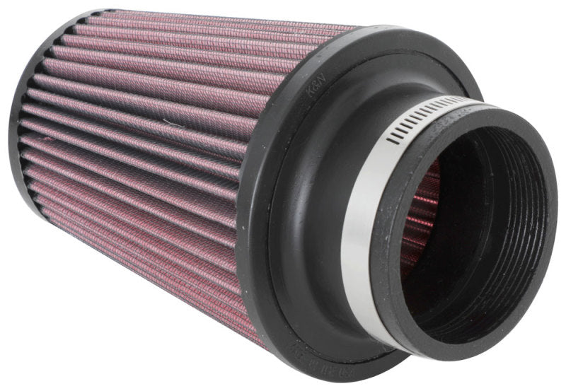 K&amp;N Universal Clamp-On Air Filter 3in Flange ID x 5in Base OD x 3.5in Top OD x 6in Height