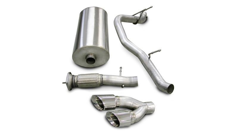 Corsa 2007-2010 Cadillac Escalade 6.2L V8 Polished Sport Cat-Back Exhaust