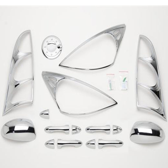 Putco 00-04 Ford Focus (4 Door) DH/MC/TL/HL/FTC Chrome Trim Accessory Kits