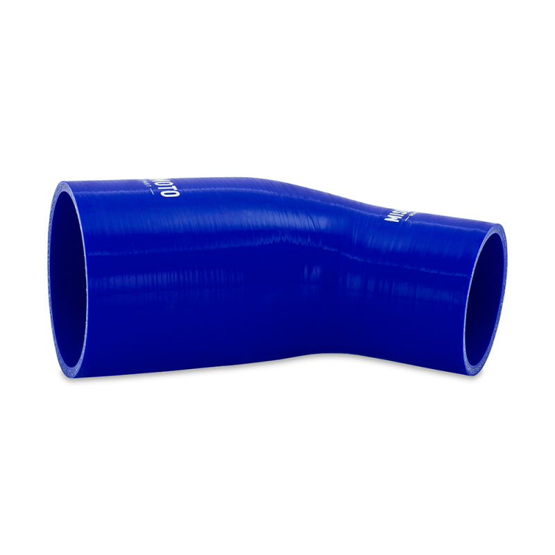 Mishimoto Silicone Reducer Coupler 45 Degree 2.5in to 3.25in - Blue