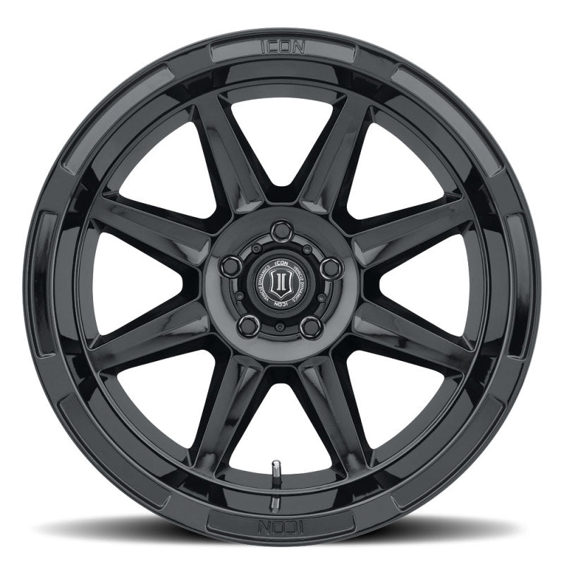 ICON Bandit 20x10 6x5.5 -24mm 4.5in BS 106.10mm Bore Gloss Black Wheel