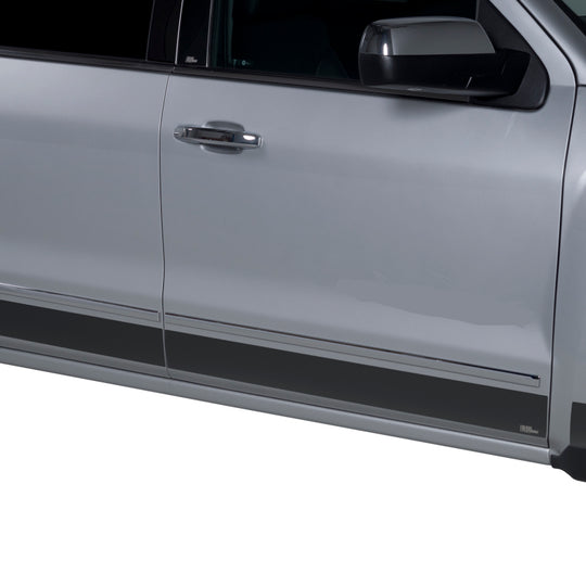 Putco 15-19 GMC Sierra HD Crew Cab Dually (8pcs) Black Platinum Rocker Panels