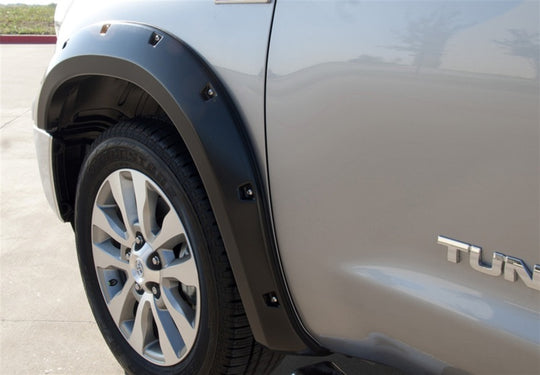 Lund 07-13 Toyota Tundra RX-Rivet Style Smooth Elite Series Fender Flares - Black (2 Pc.)