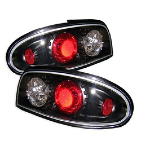 Spyder Nissan Altima 93-97 Euro Style Tail Lights Black ALT-YD-NA93-BK