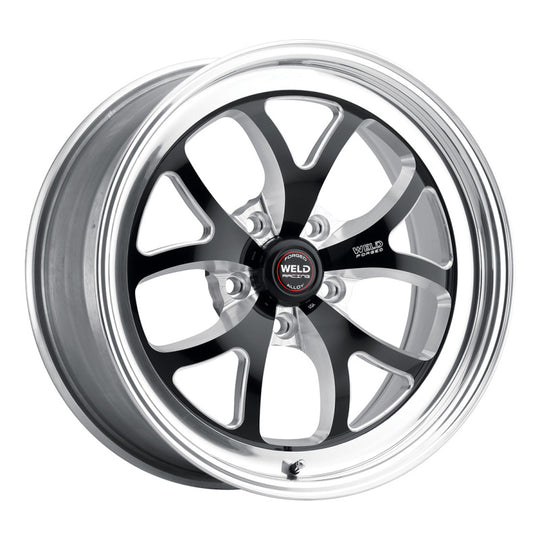 Weld S76 17x10.5 / 5x4.5 BP / 7.9in. BS Black Wheel (Low Pad) - Non-Beadlock