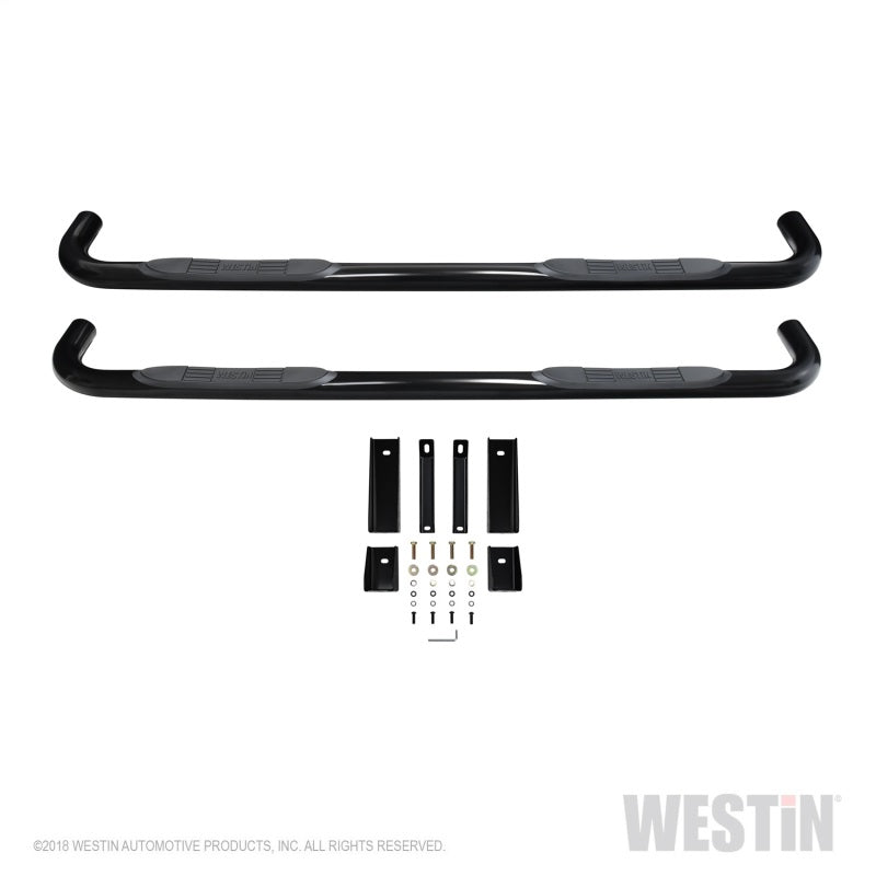 Westin 2019 Chevrolet Silverado/Sierra 1500 Crew Cab E-Series 3 Nerf Step Bars - Black