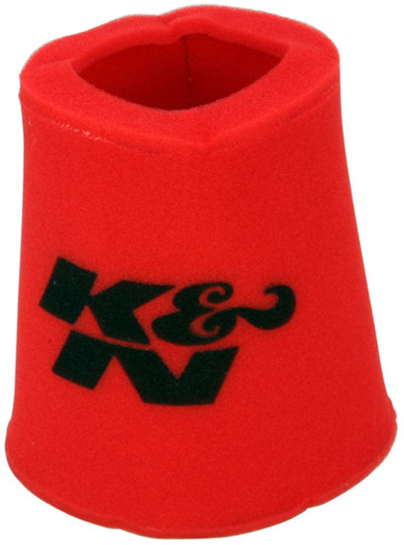 K&amp;N Airforce Pre-Cleaner Round Tapered Red Air Filter Foam Wrap 6in Base ID x 5in Top ID x 9in H
