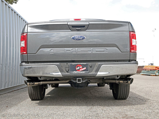 aFe Gemini XV 3in 304 SS Cat-Back Exhaust 15-20 Ford F-150 V6 2.7L/3.5 w/ Polished Tips