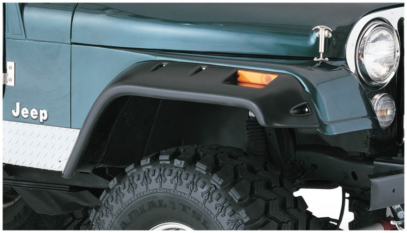 Bushwacker 59-83 Jeep CJ5 Cutout Style Flares 2pc - Black