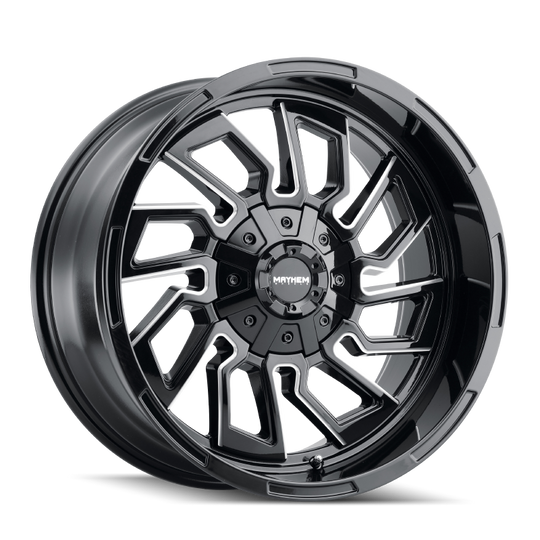 Mayhem 8111 Flywheel 20x10 / 8x170 BP / -19mm Offset / 125.2mm Hub Black w/ Milled Spokes Wheel