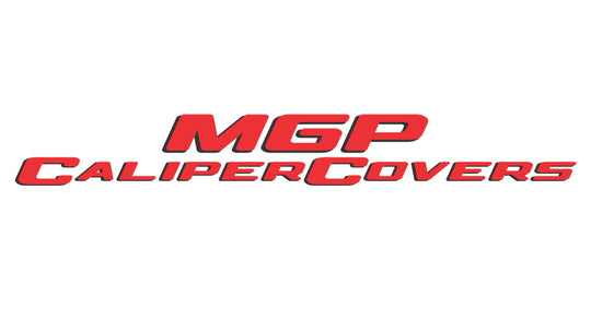 MGP 4 Caliper Covers Engraved Front &amp; Rear Gen 5/Camaro Black finish silver ch