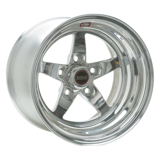 Weld S71 15x4 / 5x4.75 BP / 1.5in. BS Polished Wheel (Medium Pad) - Non-Beadlock