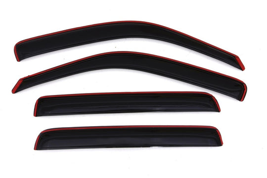 AVS 06-14 Honda Ridgeline Ventvisor In-Channel Front &amp; Rear Window Deflectors 4pc - Smoke