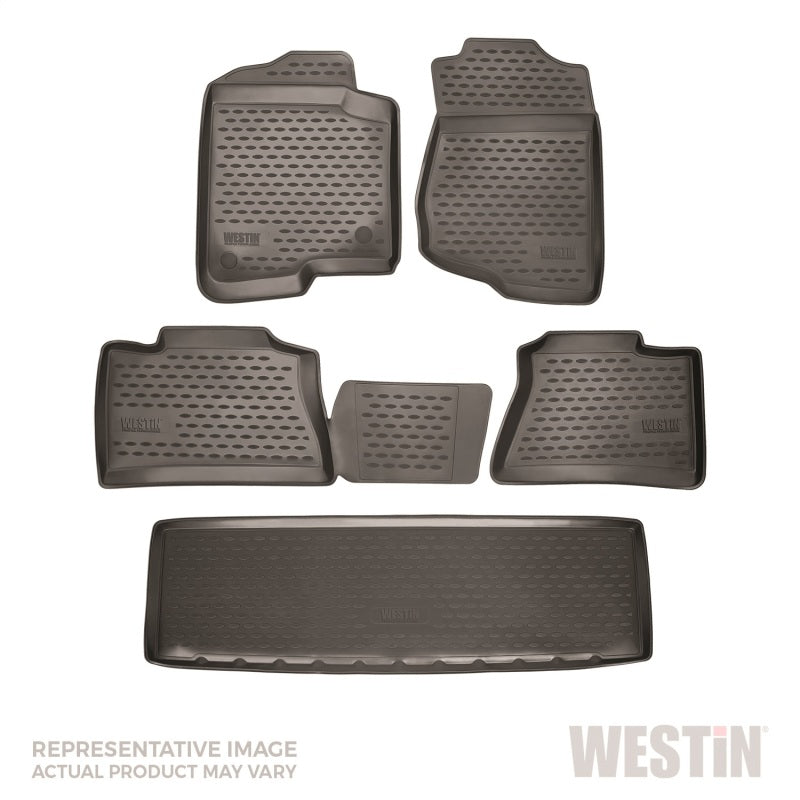 Westin 2015-2017 Cadillac Escalade w/Captain Seats Profile Floor Liners 6pc - Black