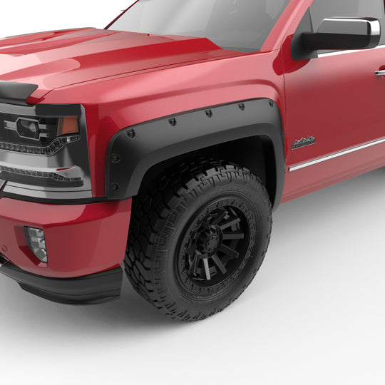 EGR 14+ Chev Silverado 5ft Bed Bolt-On Look Fender Flares - Set - Matte