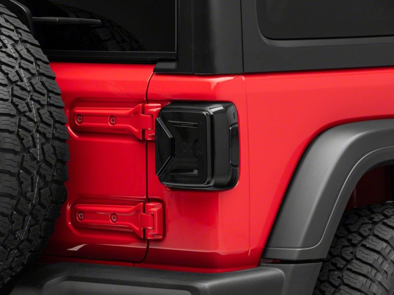 Raxiom 18-23 Jeep Wrangler JL Axial Series LED Tail Lights- Blk Housing (Smoked Lens)