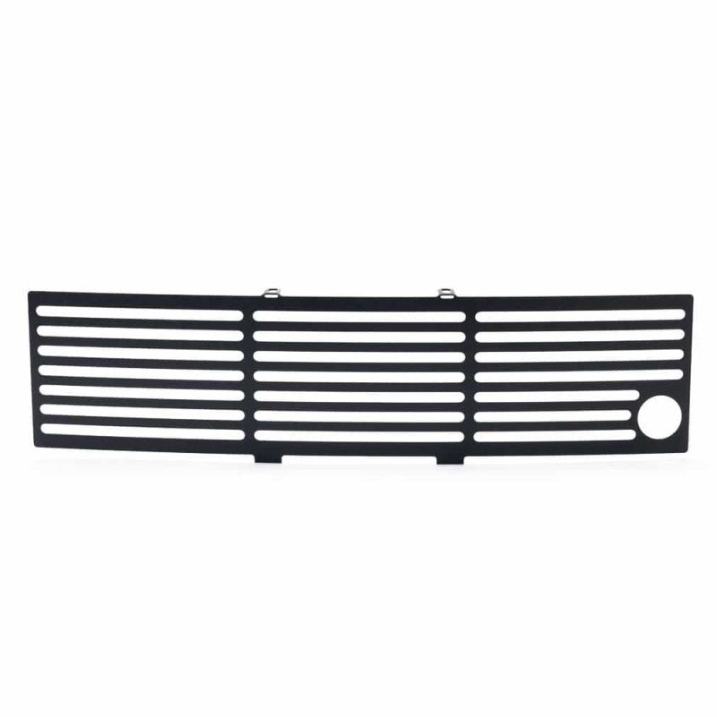 Putco 11-14 Ford F-150 - EcoBoost Bumper Grille Inserts - SS - Black Bar w/ Heater Plug Opening