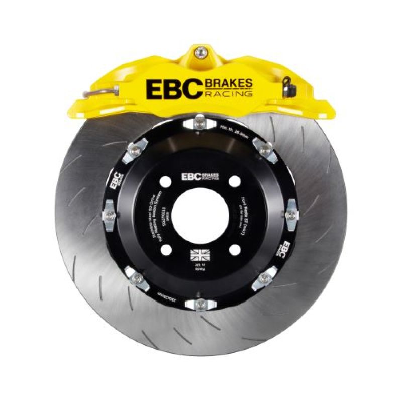 EBC Racing 12-17 Ford Fiesta ST (Mk7) Yellow Apollo-4 Calipers 330mm Rotors Front Big Brake Kit