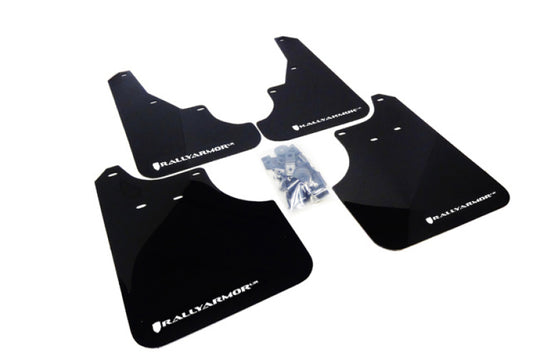 Rally Armor 09-13 Subaru Forester Black UR Mud Flap w/ White Logo