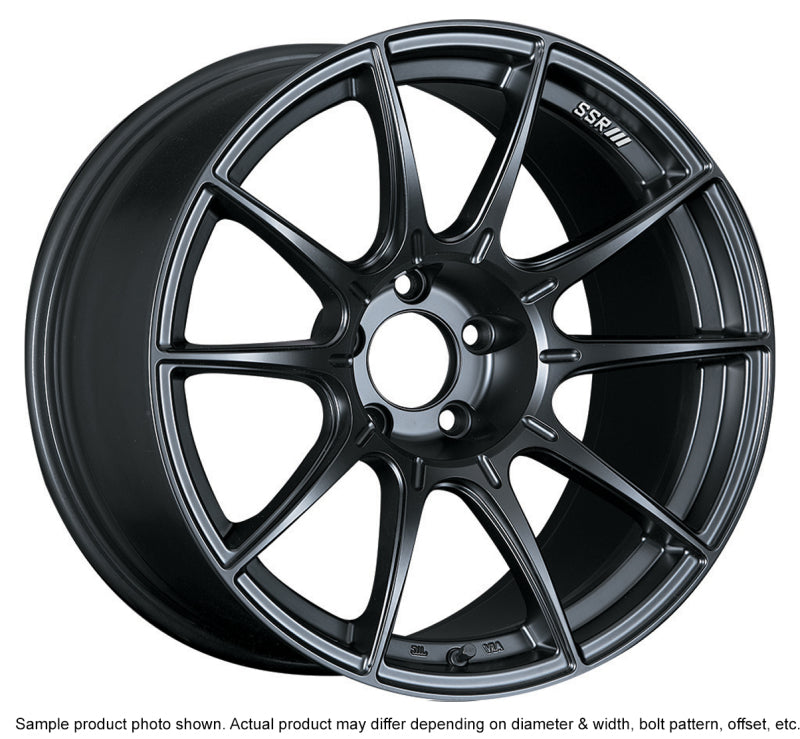 SSR GTX01 18x9.5 5x114.3 22mm Offset Flat Black Wheel Evo 8 9 X / G35 / 350z / 370z