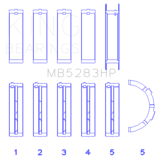 King Performance Main Bearing Set - Size Standard