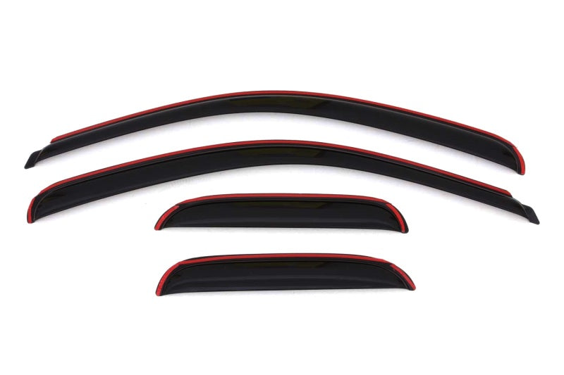 AVS 07-13 Chevy Silverado 1500 Ext. Cab Ventvisor Front &amp; Rear Window Deflectors 4pc - Smoke