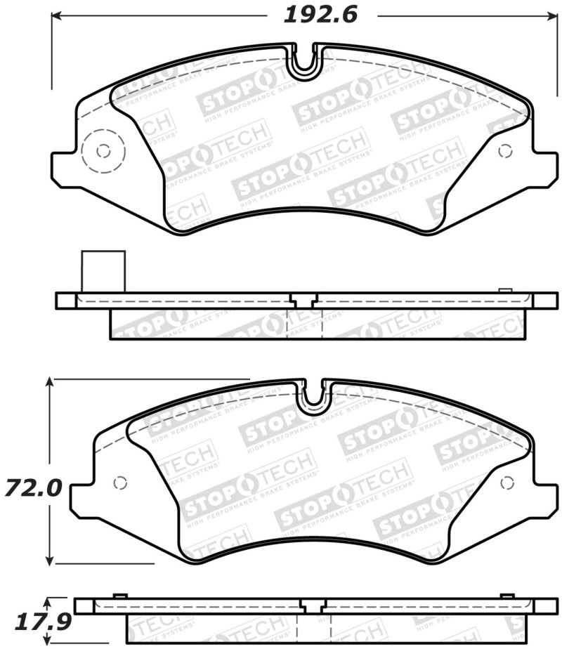 StopTech Street Brake Pads - Rear