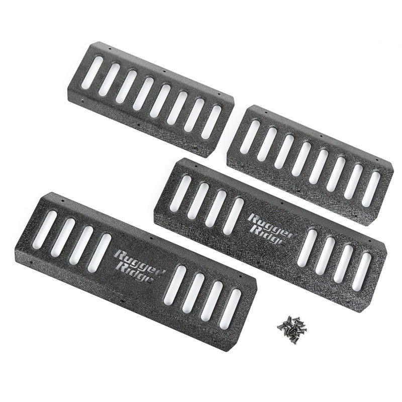 Rugged Ridge RRC Side Armor Guard Plates 07-18 Jeep Wrangler JKU