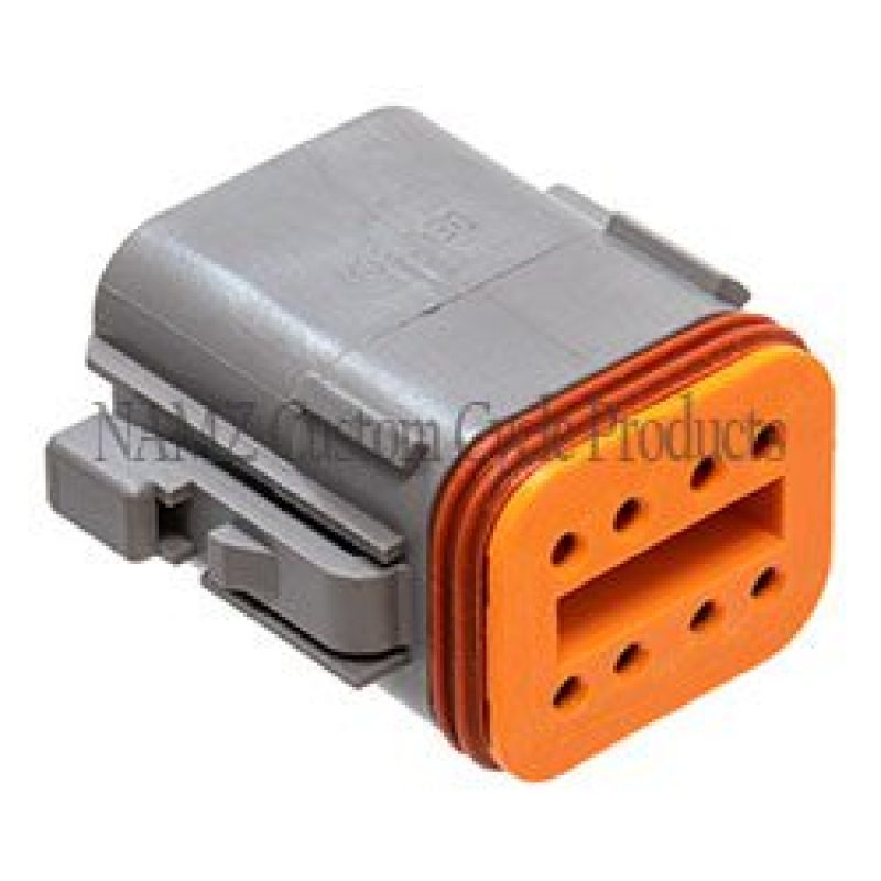 NAMZ Deutsch DT Series 8-Wire Plug & Wedgelock - Grey (Repl. HD 72138-94GY)