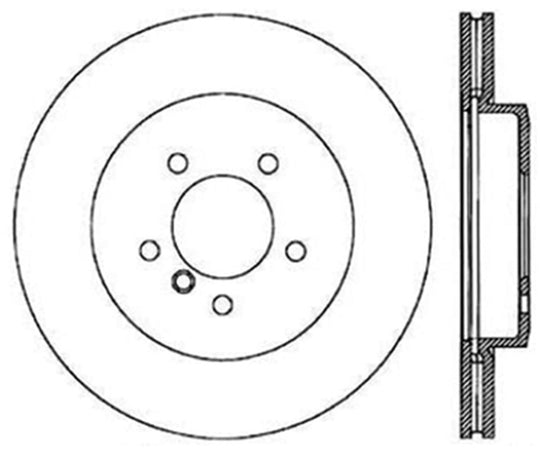 StopTech 06-08 BMW Z4 Drilled Front Left Cryo Rotor