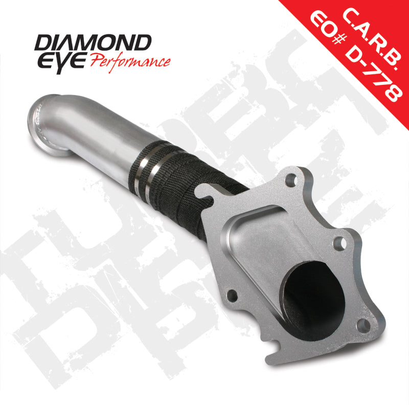 Diamond Eye TURBO-DIRECT 3in AL CHEVY LB7 DURAMAX 01-04 5 BTWN TURBO & F PIPE TRANS DIPSTICK MOD REQ